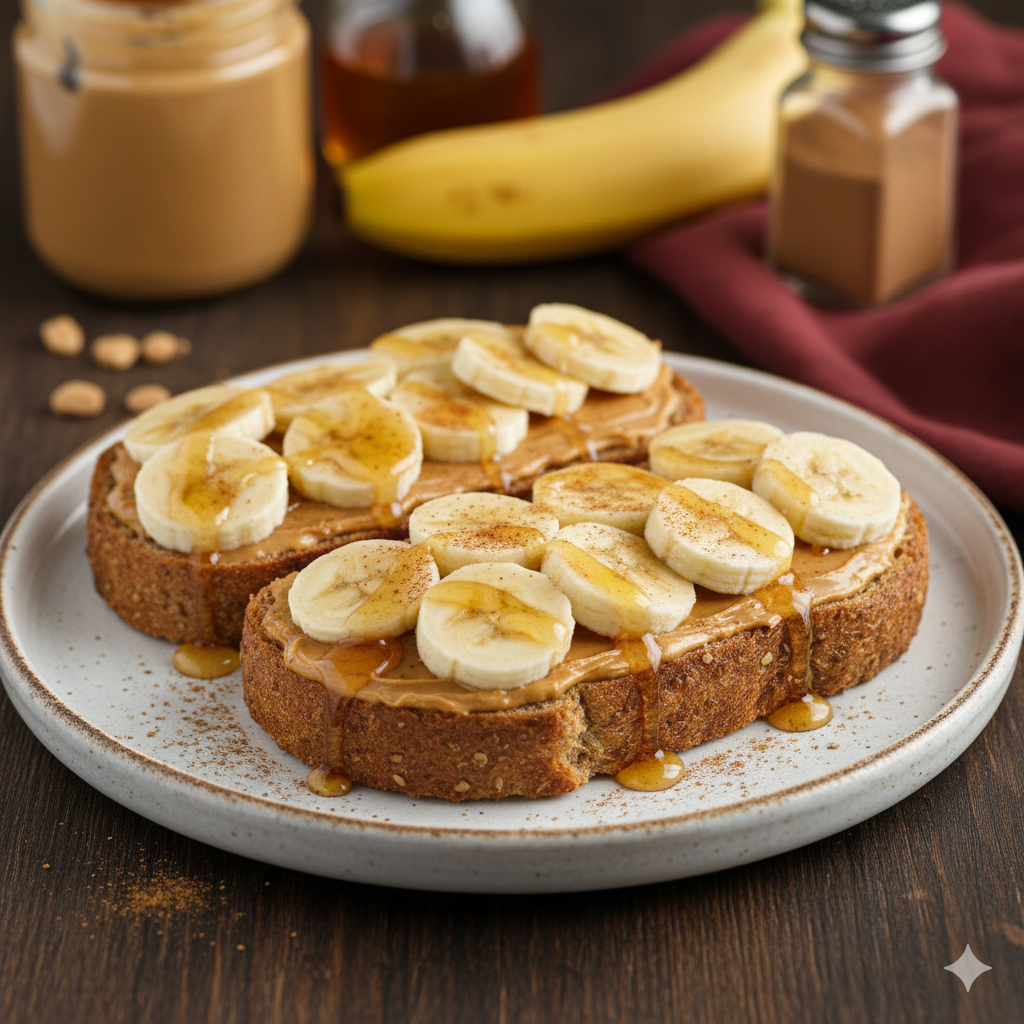 Nutty Banana Toast